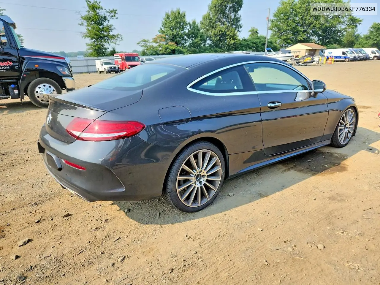 2019 Mercedes-Benz C 300 VIN: WDDWJ8DB6KF776334 Lot: 61210266