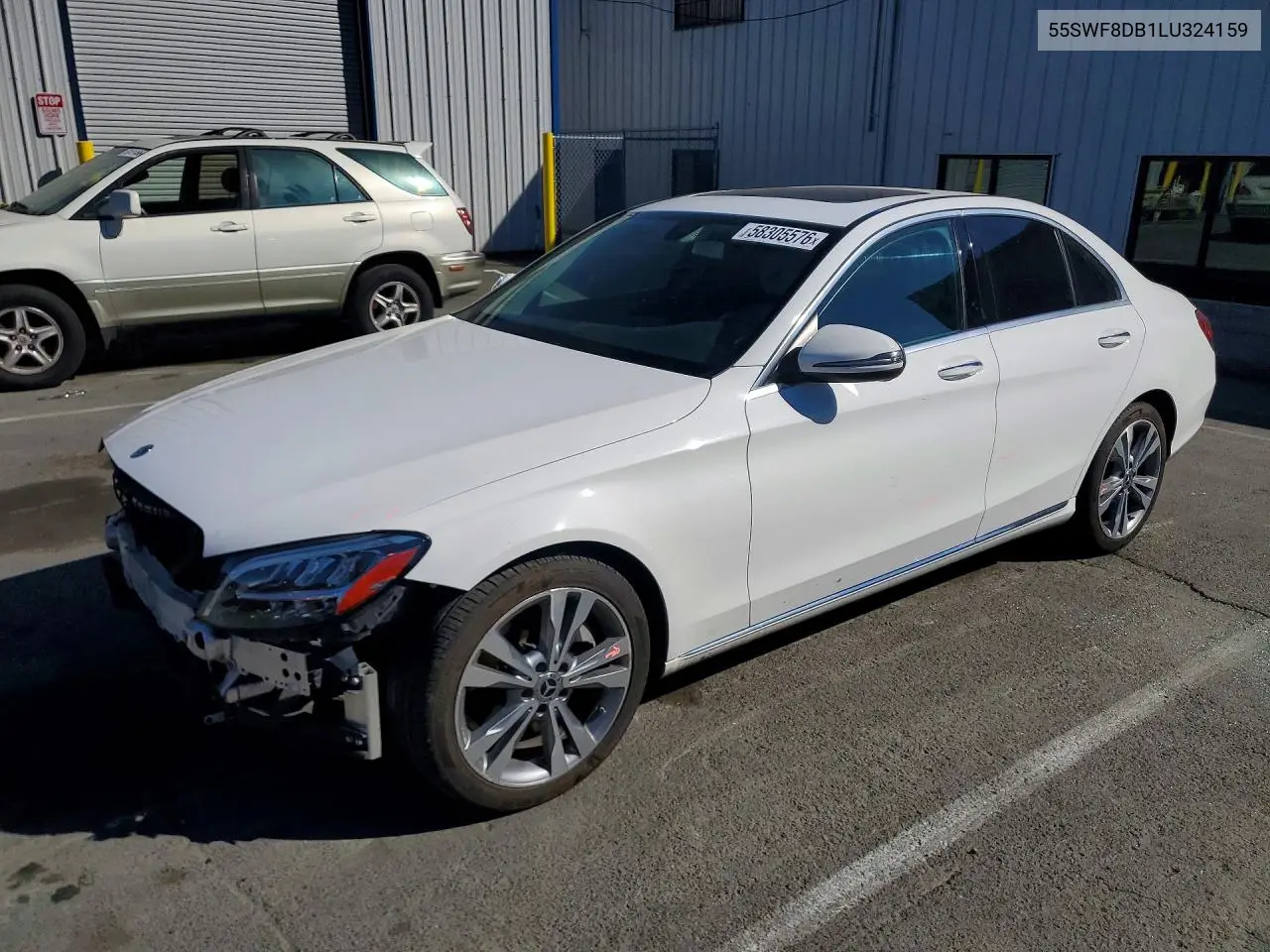 2020 Mercedes-Benz C 300 VIN: 55SWF8DB1LU324159 Lot: 58305576