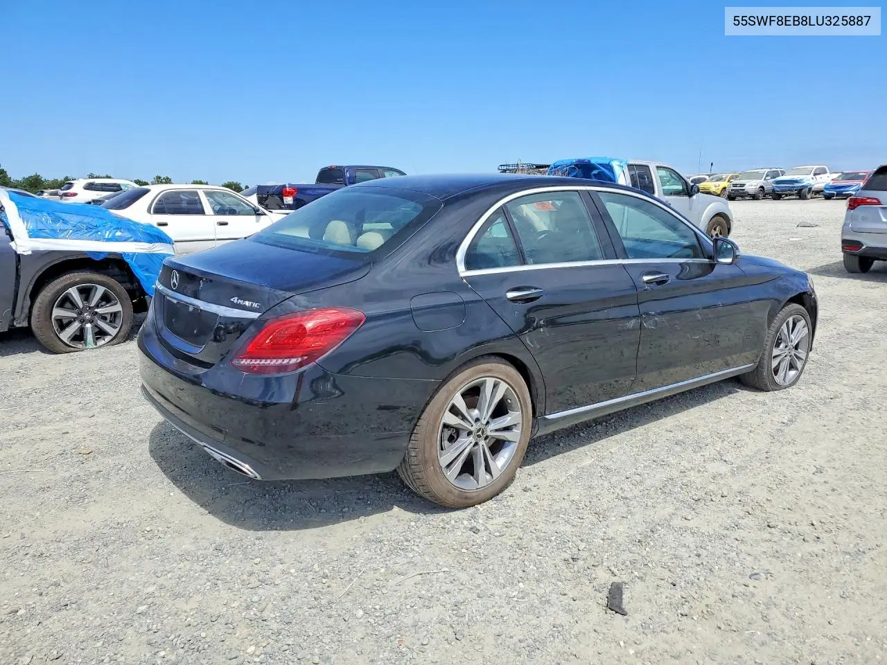 2020 Mercedes-Benz C 300 4Matic VIN: 55SWF8EB8LU325887 Lot: 58770496