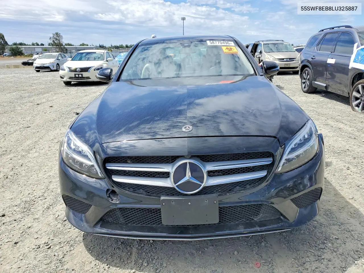 2020 Mercedes-Benz C 300 4Matic VIN: 55SWF8EB8LU325887 Lot: 58770496