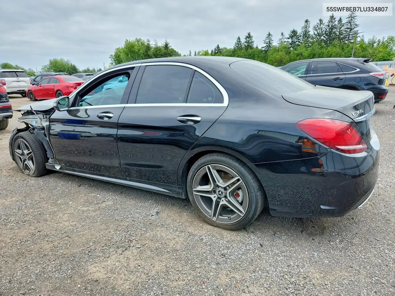 2020 Mercedes-Benz C 300 4Matic VIN: 55SWF8EB7LU334807 Lot: 58956336