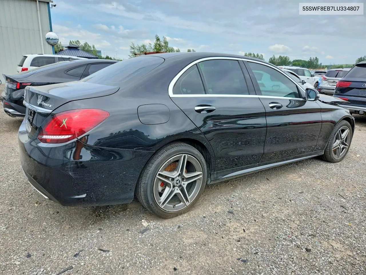2020 Mercedes-Benz C 300 4Matic VIN: 55SWF8EB7LU334807 Lot: 58956336