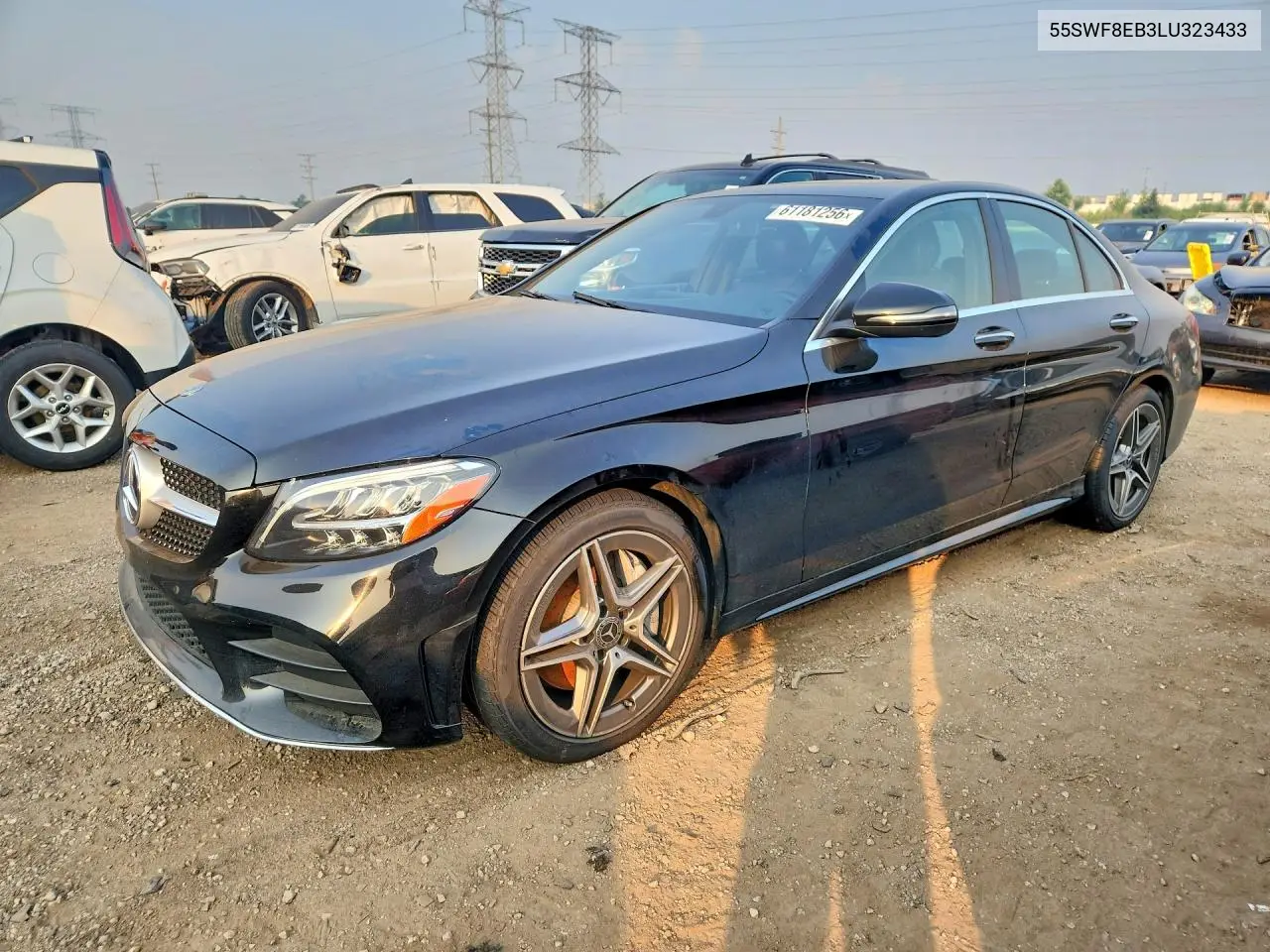 2020 Mercedes-Benz C 300 4Matic VIN: 55SWF8EB3LU323433 Lot: 61181256