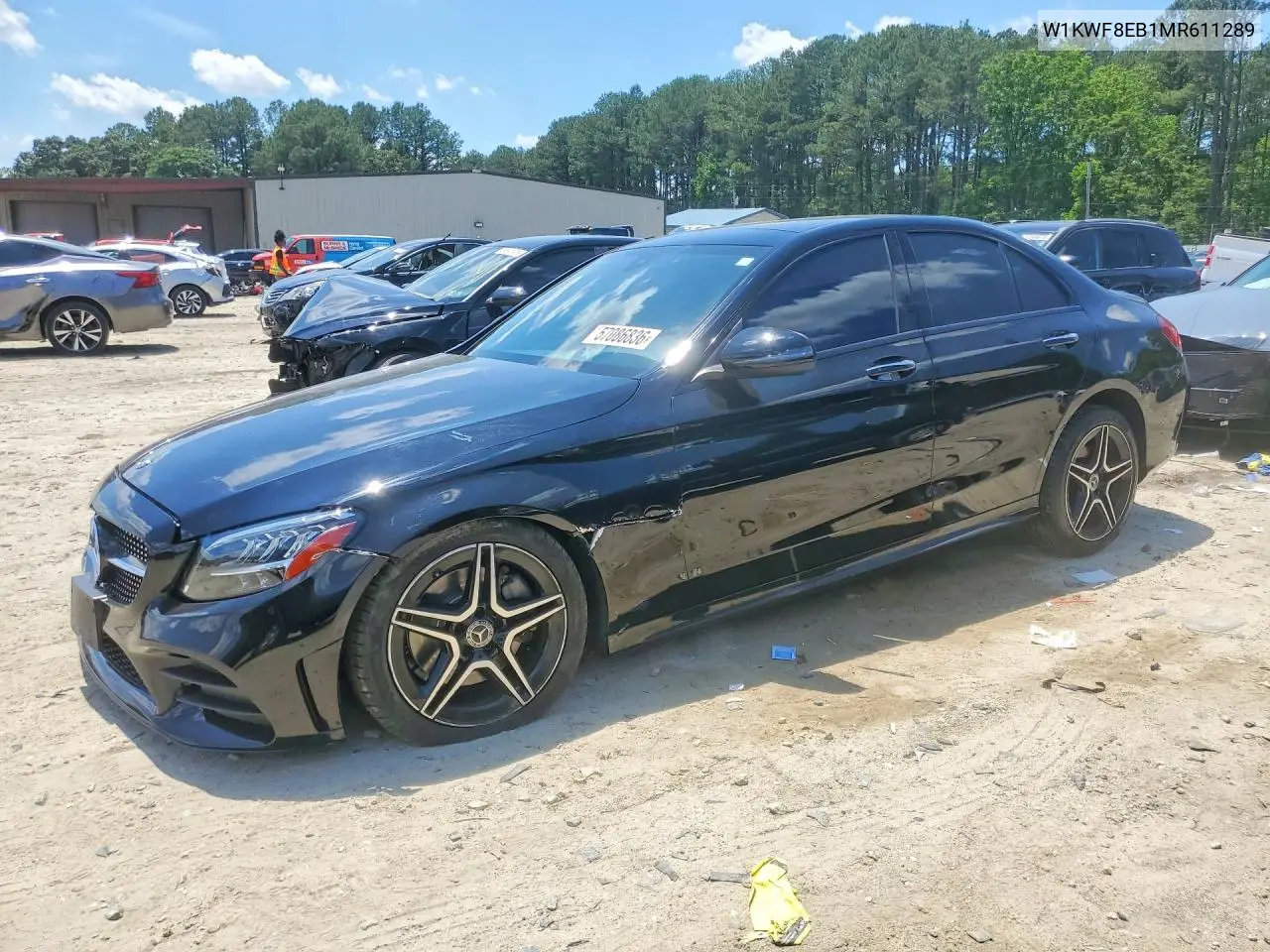 2021 Mercedes-Benz C 300 4Matic VIN: W1KWF8EB1MR611289 Lot: 57086836