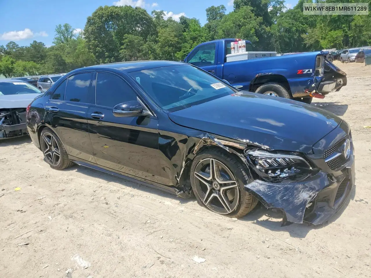 2021 Mercedes-Benz C 300 4Matic VIN: W1KWF8EB1MR611289 Lot: 57086836