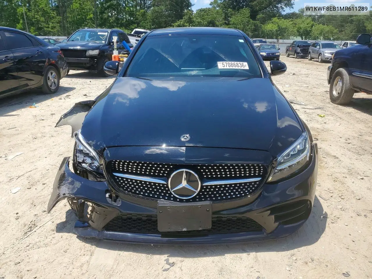 2021 Mercedes-Benz C 300 4Matic VIN: W1KWF8EB1MR611289 Lot: 57086836