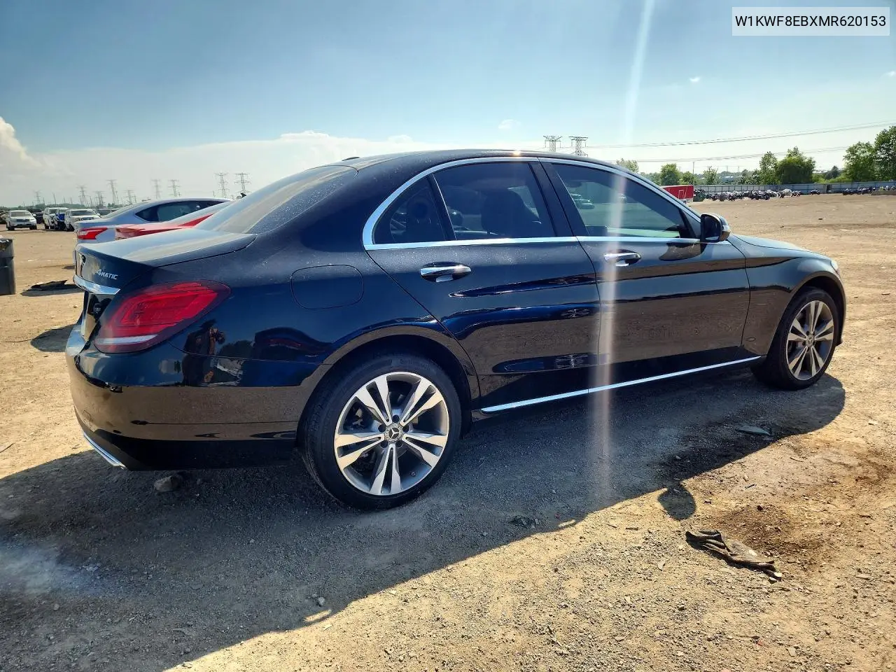 2021 Mercedes-Benz C 300 4Matic VIN: W1KWF8EBXMR620153 Lot: 59404036