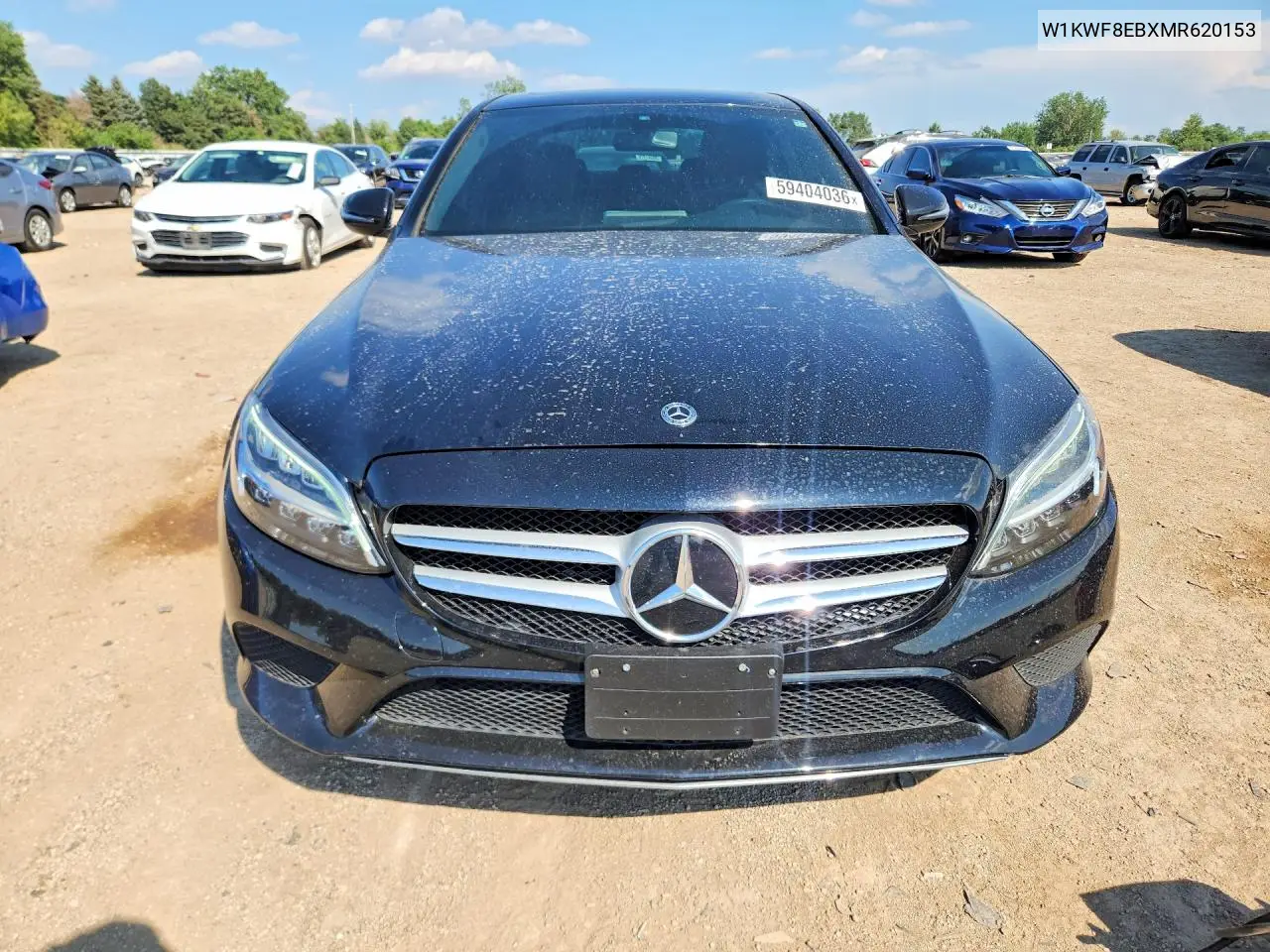 2021 Mercedes-Benz C 300 4Matic VIN: W1KWF8EBXMR620153 Lot: 59404036