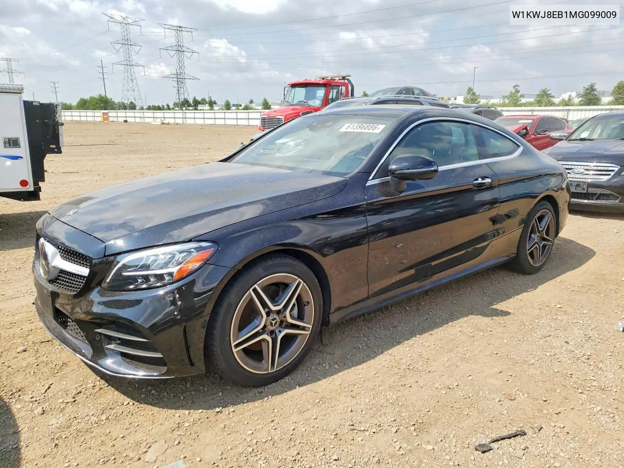 2021 Mercedes-Benz C 300 4Matic VIN: W1KWJ8EB1MG099009 Lot: 61396886