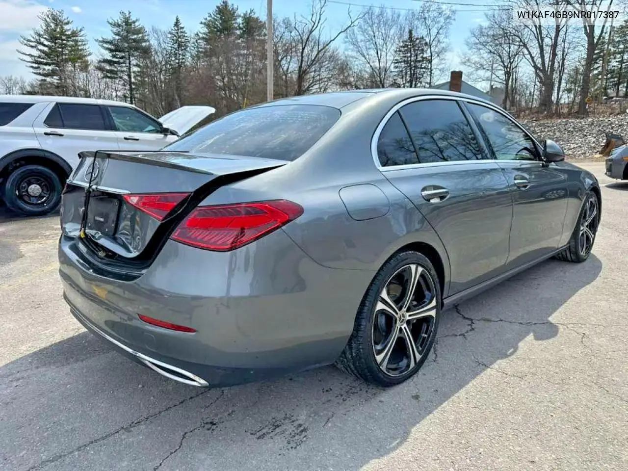 2022 Mercedes-Benz C 300 VIN: W1KAF4GB9NR017387 Lot: 46769596