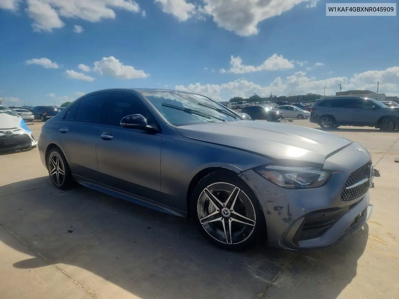 2022 Mercedes-Benz C 300 VIN: W1KAF4GBXNR045909 Lot: 56796976