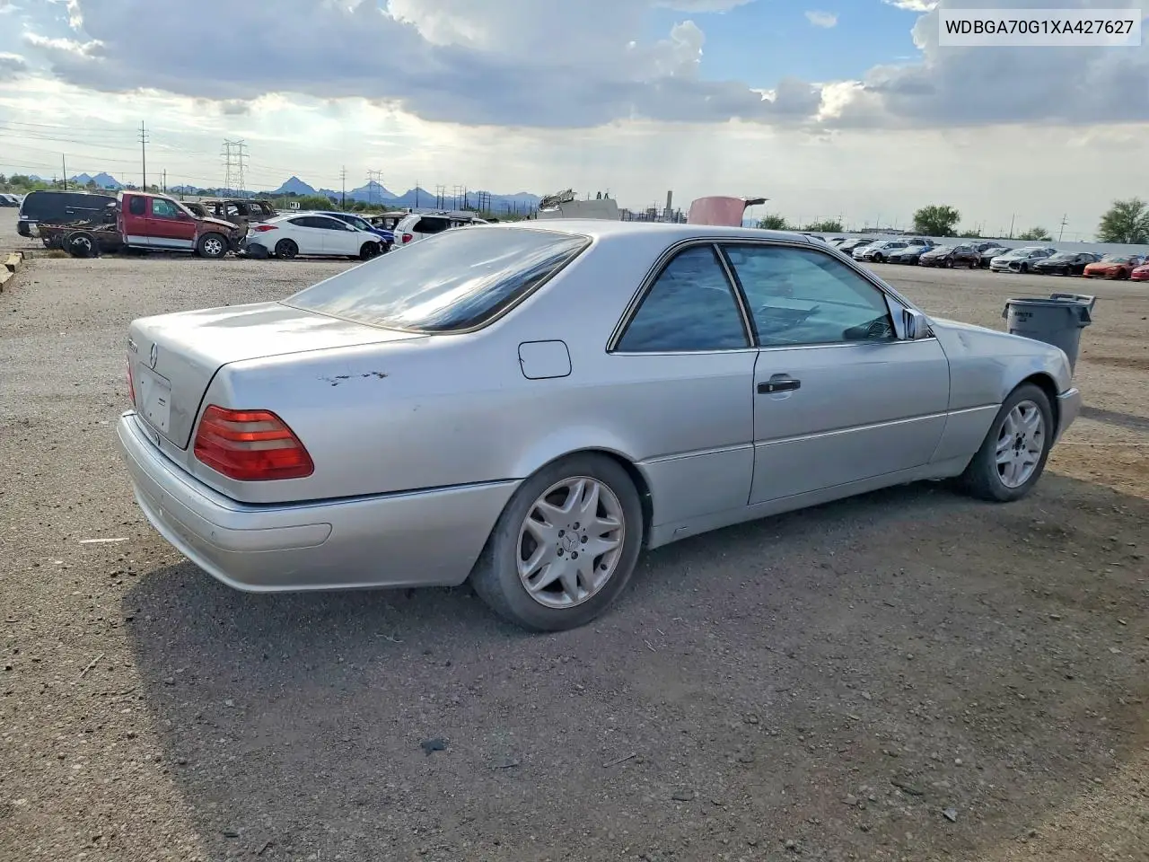 1999 Mercedes-Benz Cl 500 VIN: WDBGA70G1XA427627 Lot: 61423686