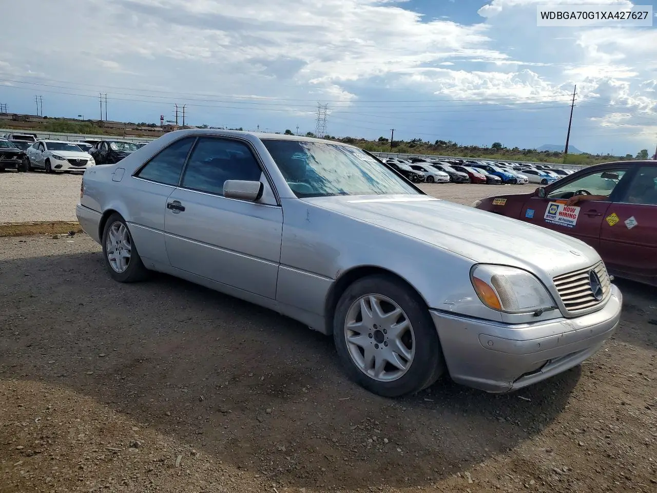 1999 Mercedes-Benz Cl 500 VIN: WDBGA70G1XA427627 Lot: 61423686