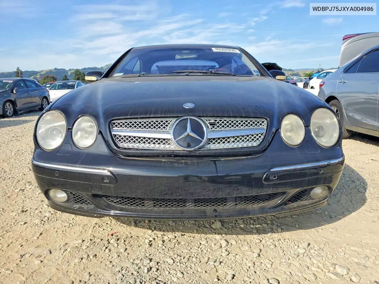 2000 Mercedes-Benz Cl 500 VIN: WDBPJ75JXYA004986 Lot: 49302056