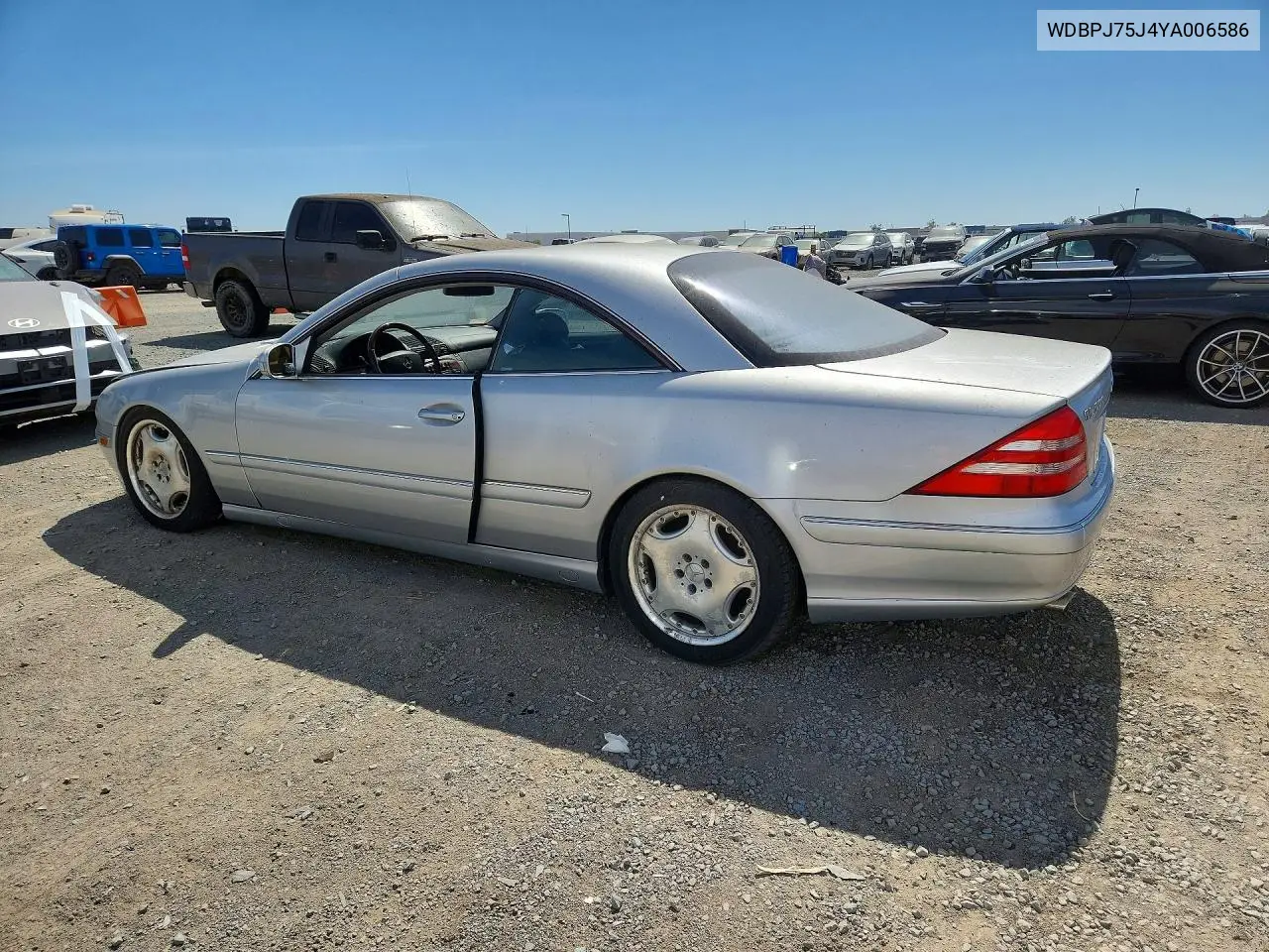 2000 Mercedes-Benz Cl 500 VIN: WDBPJ75J4YA006586 Lot: 60686266