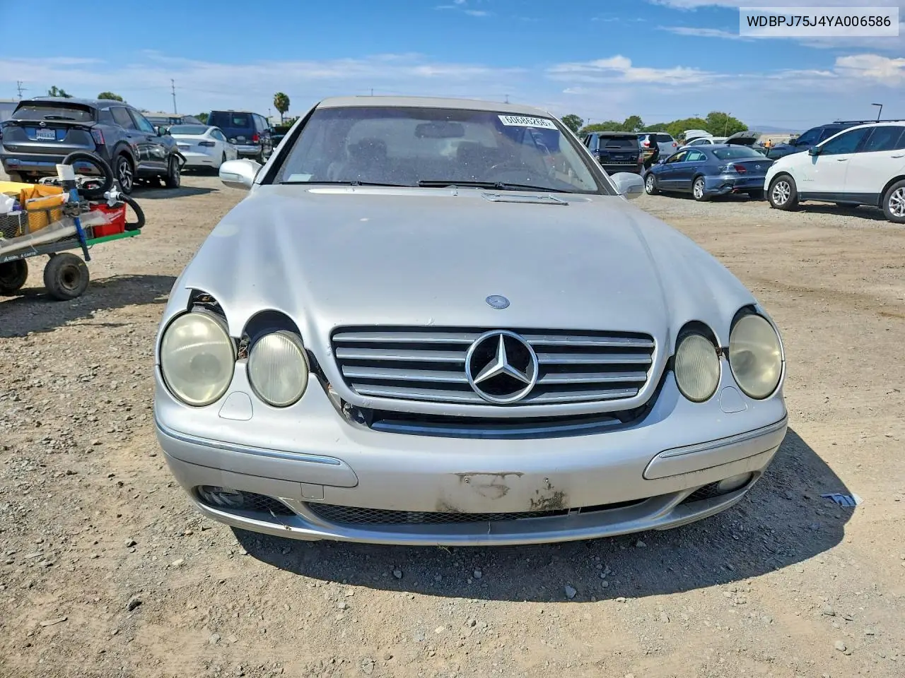 2000 Mercedes-Benz Cl 500 VIN: WDBPJ75J4YA006586 Lot: 60686266