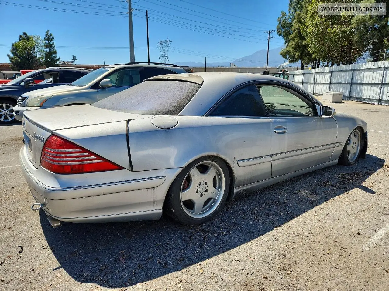 2001 Mercedes-Benz Cl 600 VIN: WDBPJ78J11A009706 Lot: 59739736