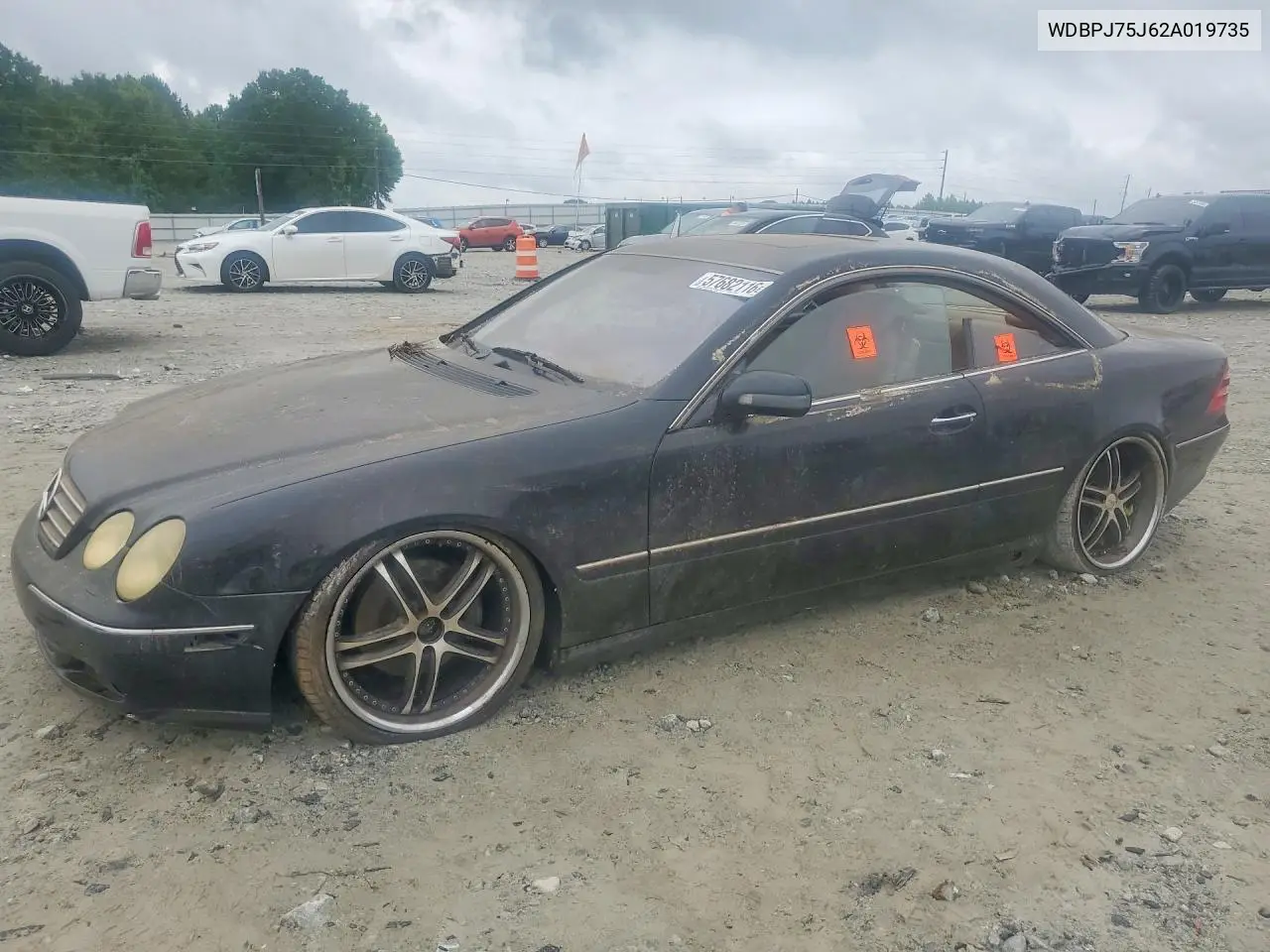 2002 Mercedes-Benz Cl 500 VIN: WDBPJ75J62A019735 Lot: 57682116