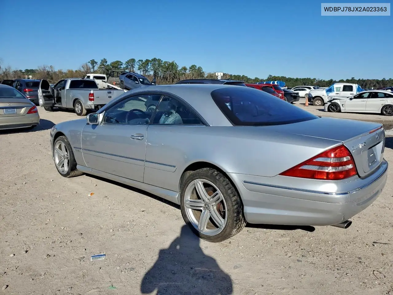 2002 Mercedes-Benz Cl 600 VIN: WDBPJ78JX2A023363 Lot: 73499385
