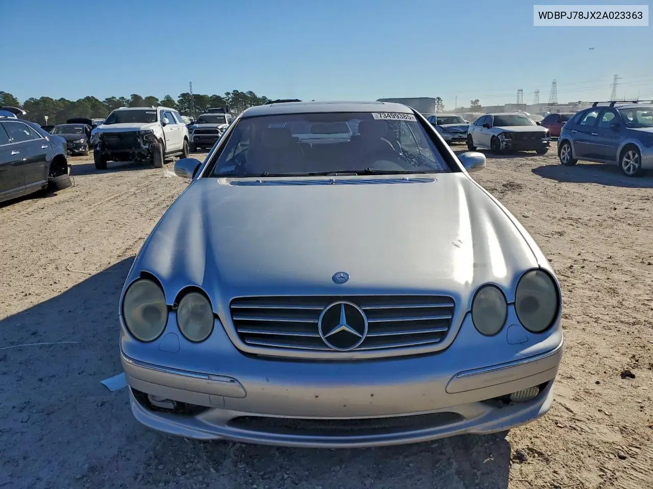 2002 Mercedes-Benz Cl 600 VIN: WDBPJ78JX2A023363 Lot: 73499385