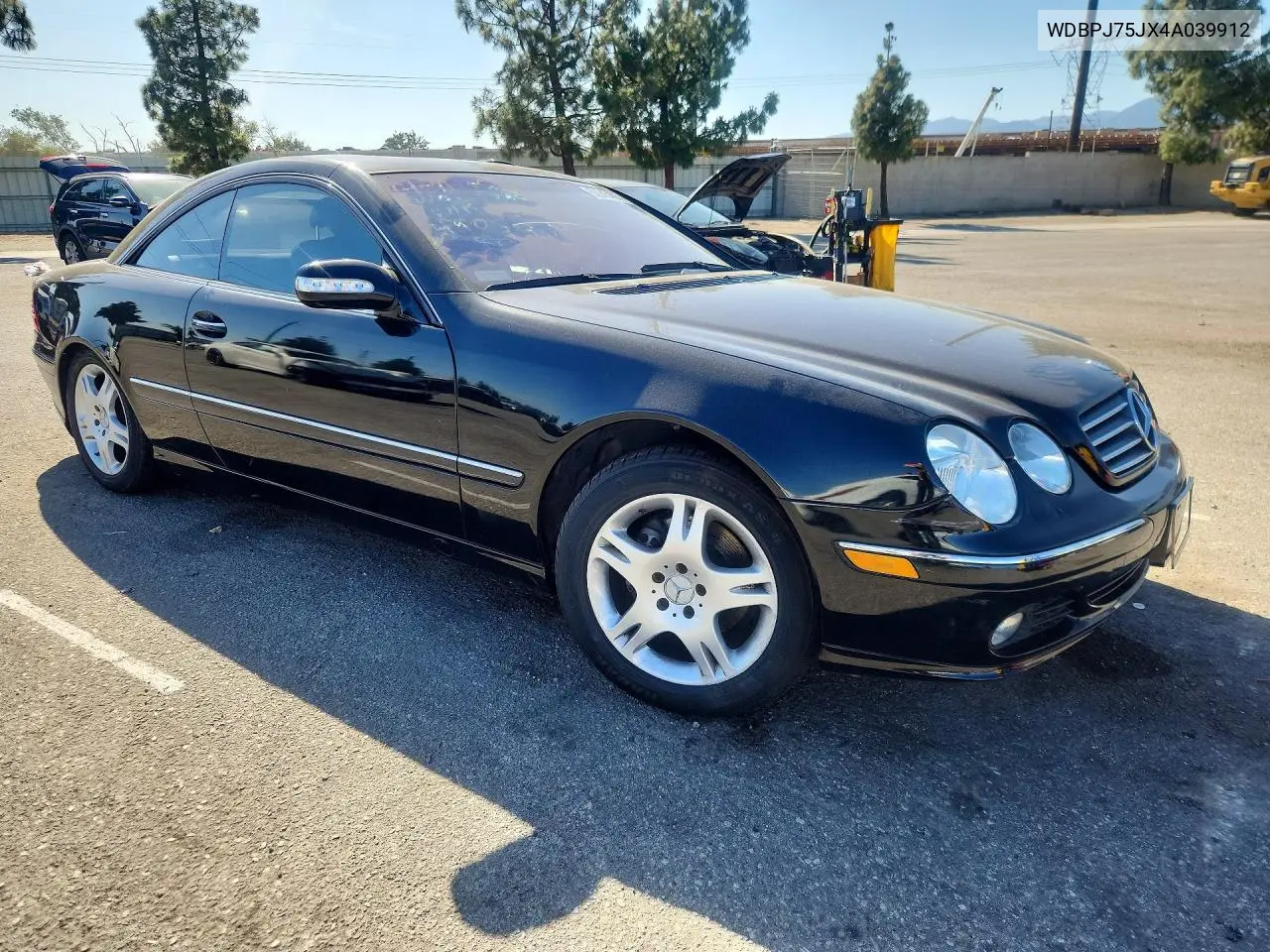 2004 Mercedes-Benz Cl 500 VIN: WDBPJ75JX4A039912 Lot: 50945406