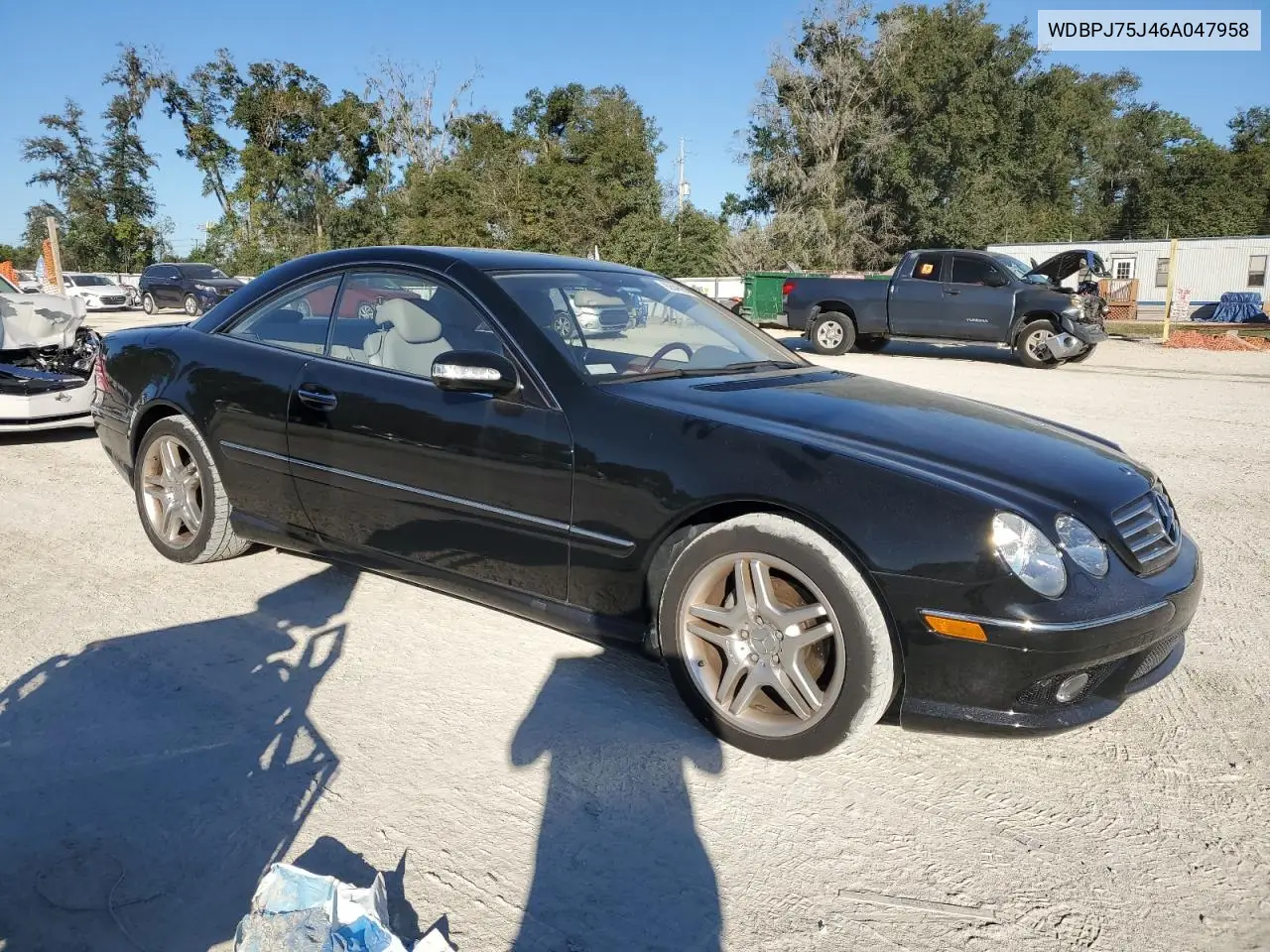2006 Mercedes Benz Cl 500 VIN: WDBPJ75J46A047958 Lot: 92646955