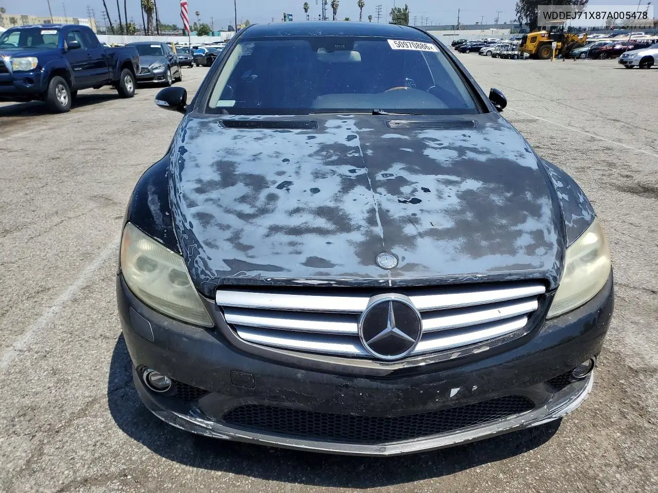 2007 Mercedes-Benz Cl 550 VIN: WDDEJ71X87A005478 Lot: 50970886
