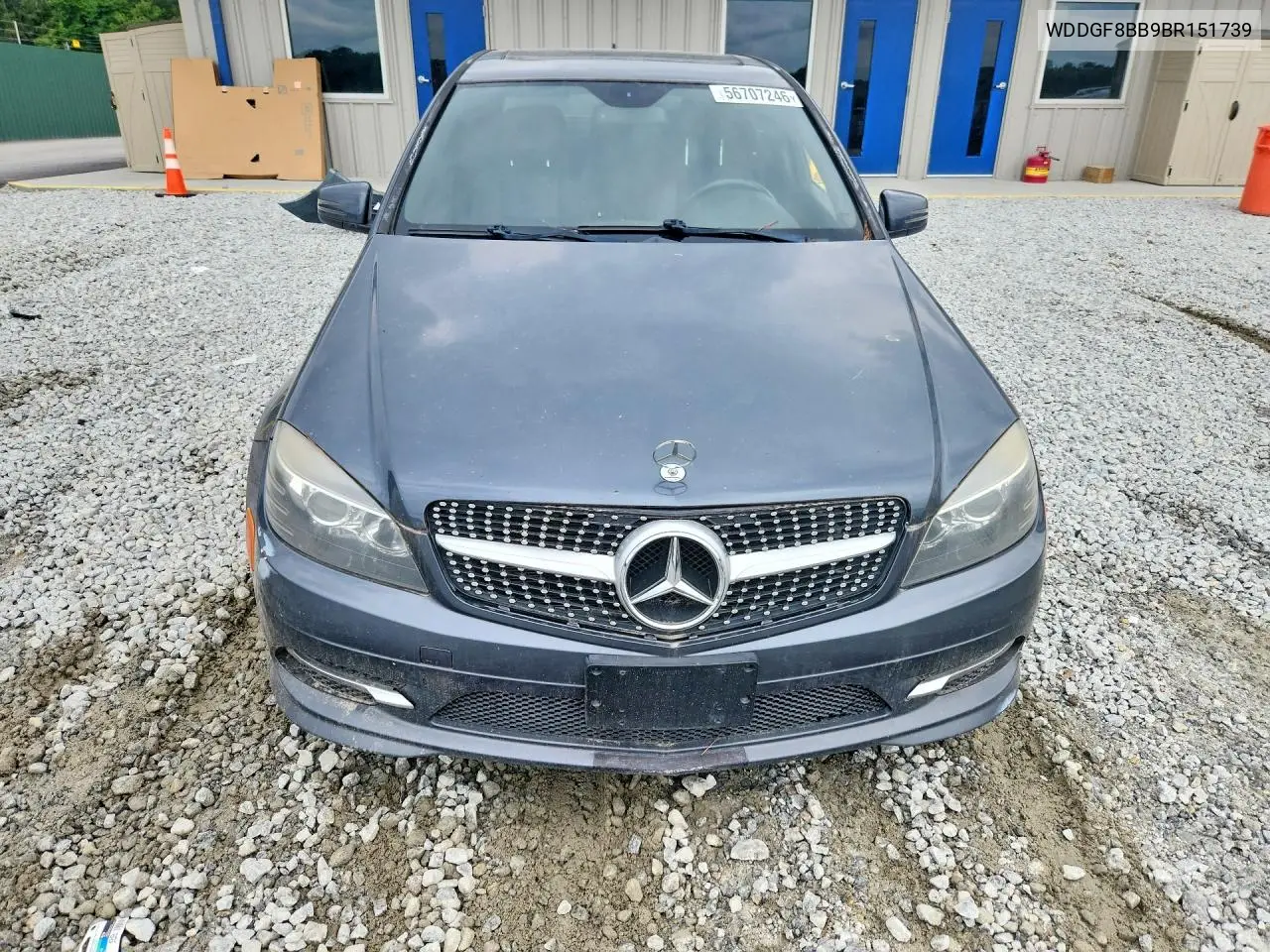 2011 Mercedes-Benz Cl-Class C VIN: WDDGF8BB9BR151739 Lot: 56707246