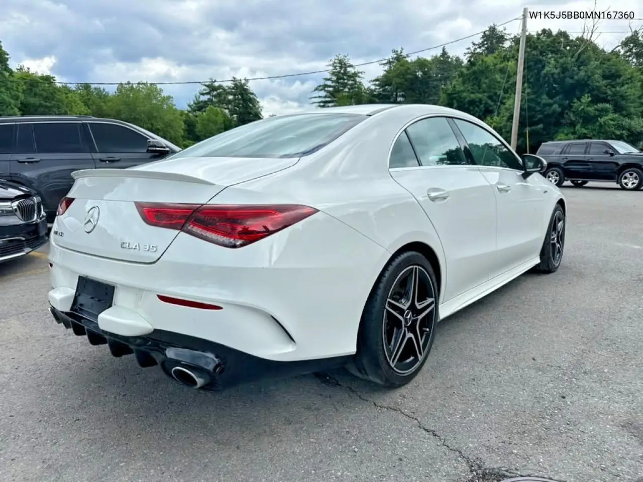 2021 Mercedes-Benz Cla Amg 35 4Matic VIN: W1K5J5BB0MN167360 Lot: 55375456