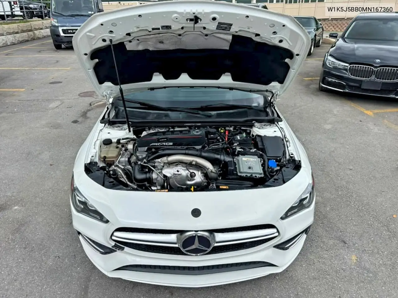 2021 Mercedes-Benz Cla Amg 35 4Matic VIN: W1K5J5BB0MN167360 Lot: 55375456
