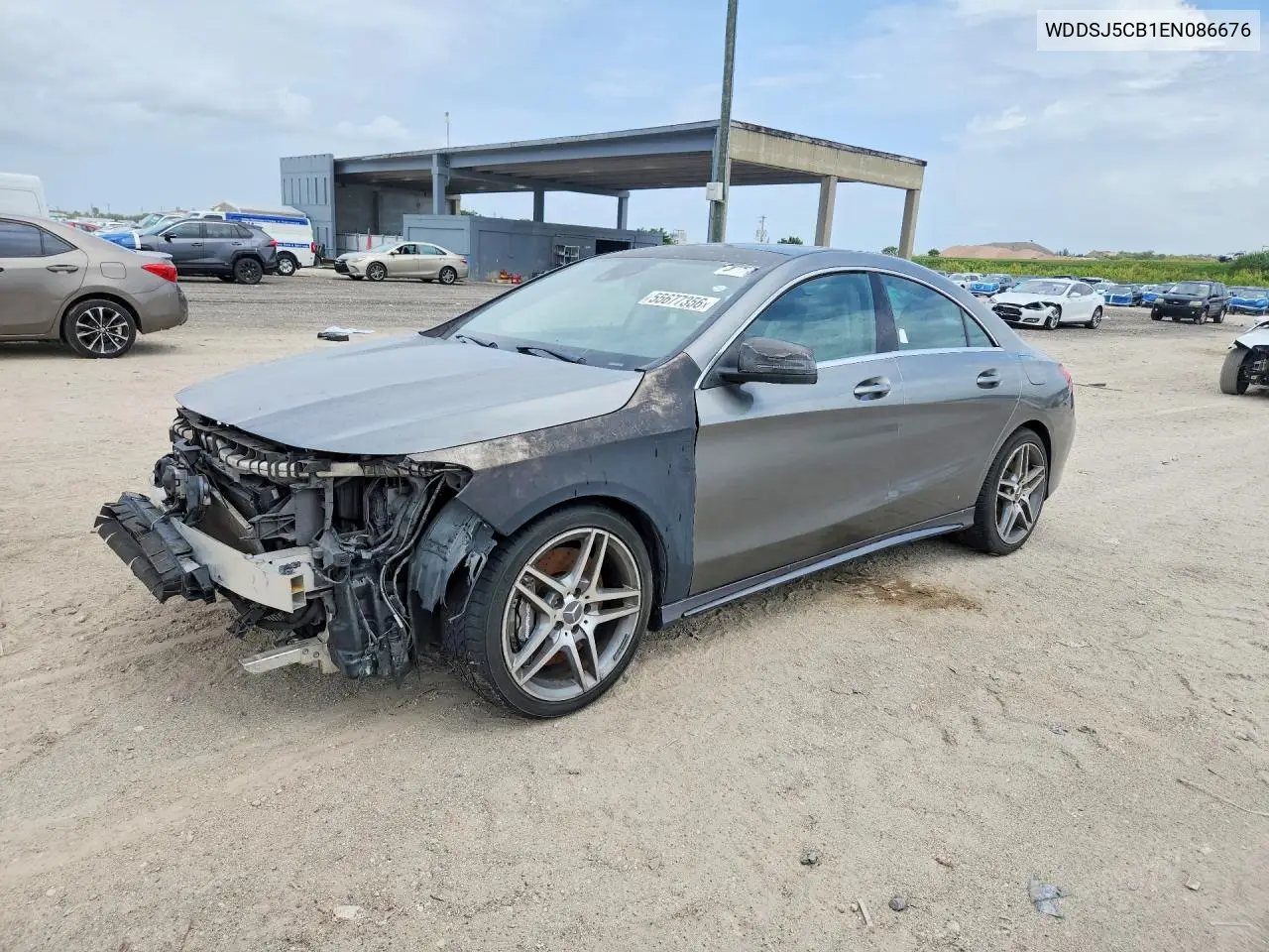 2014 Mercedes-Benz Cla 45 Amg VIN: WDDSJ5CB1EN086676 Lot: 55677356
