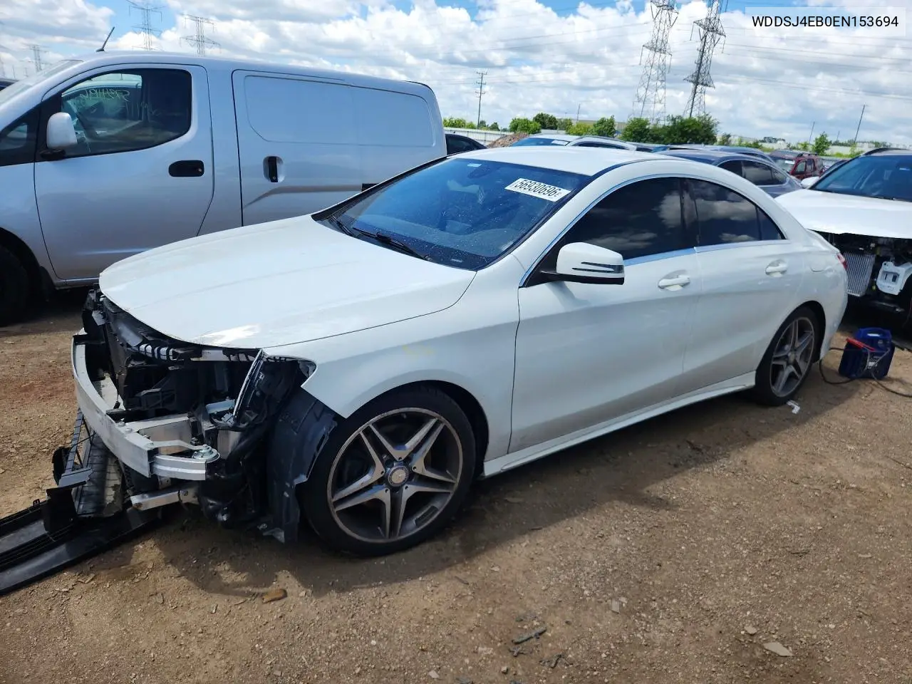 2014 Mercedes-Benz Cla 250 VIN: WDDSJ4EB0EN153694 Lot: 56930696