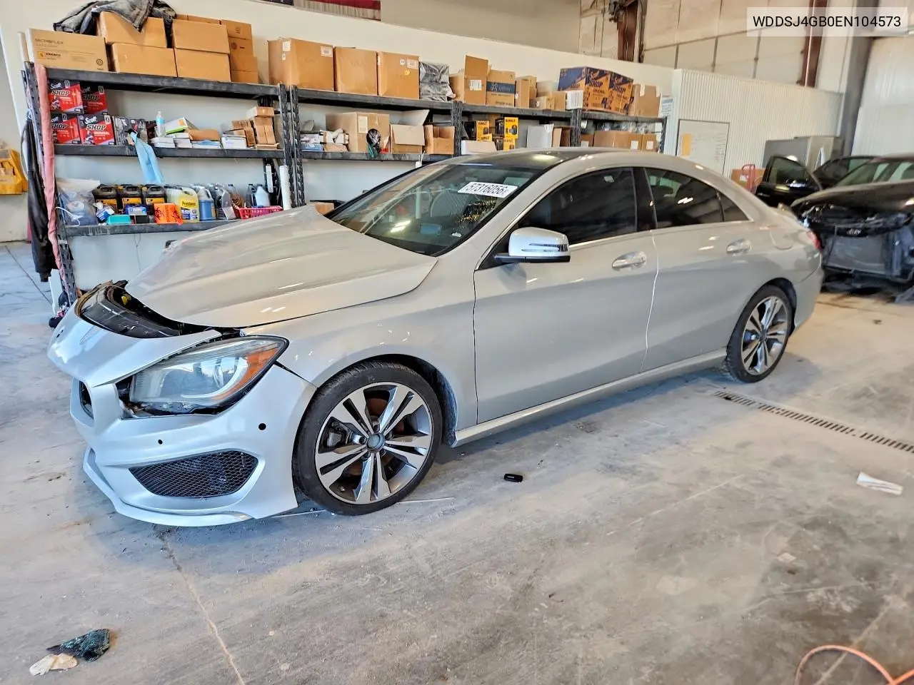 2014 Mercedes-Benz Cla 250 4Matic VIN: WDDSJ4GB0EN104573 Lot: 57316056