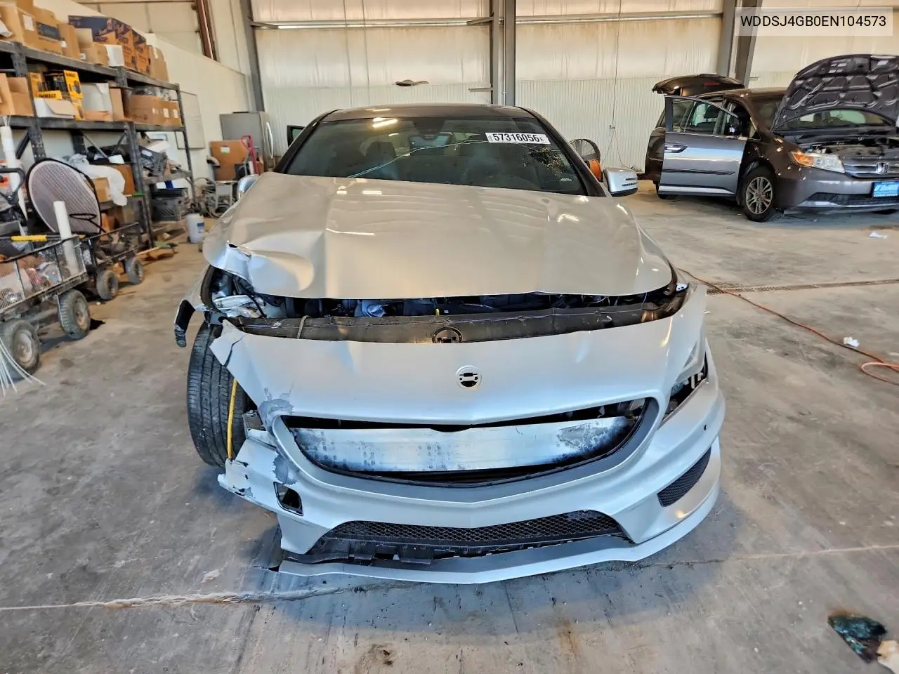 2014 Mercedes-Benz Cla 250 4Matic VIN: WDDSJ4GB0EN104573 Lot: 57316056
