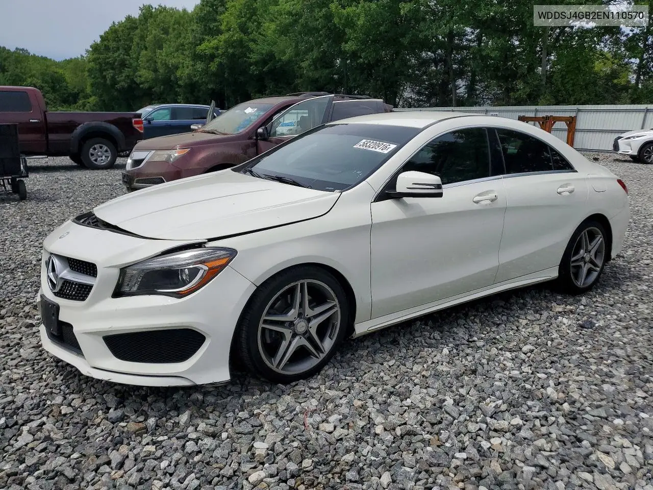 2014 Mercedes-Benz Cla 250 4Matic VIN: WDDSJ4GB2EN110570 Lot: 58320916