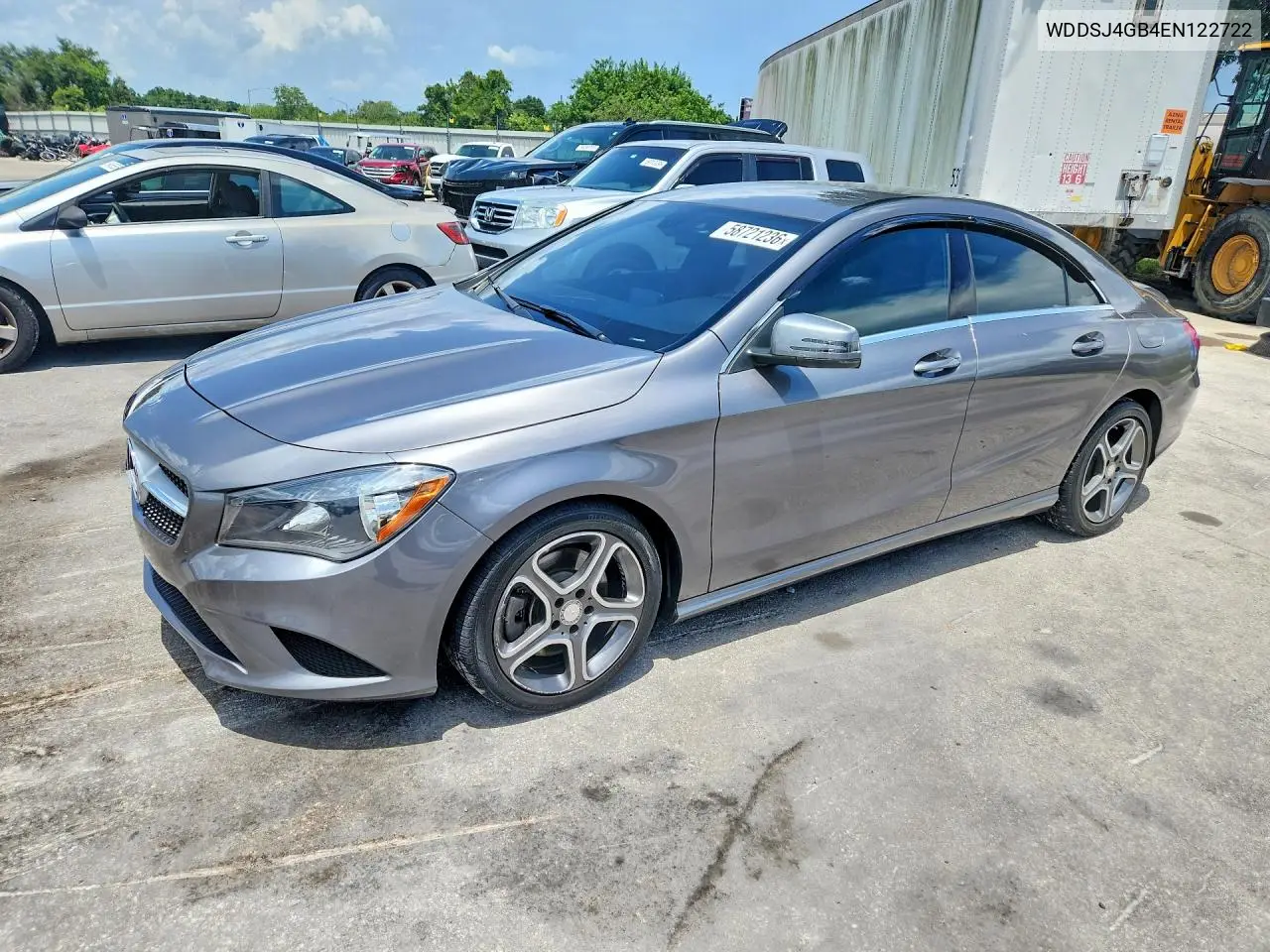 2014 Mercedes-Benz Cla 250 4Matic VIN: WDDSJ4GB4EN122722 Lot: 58721236