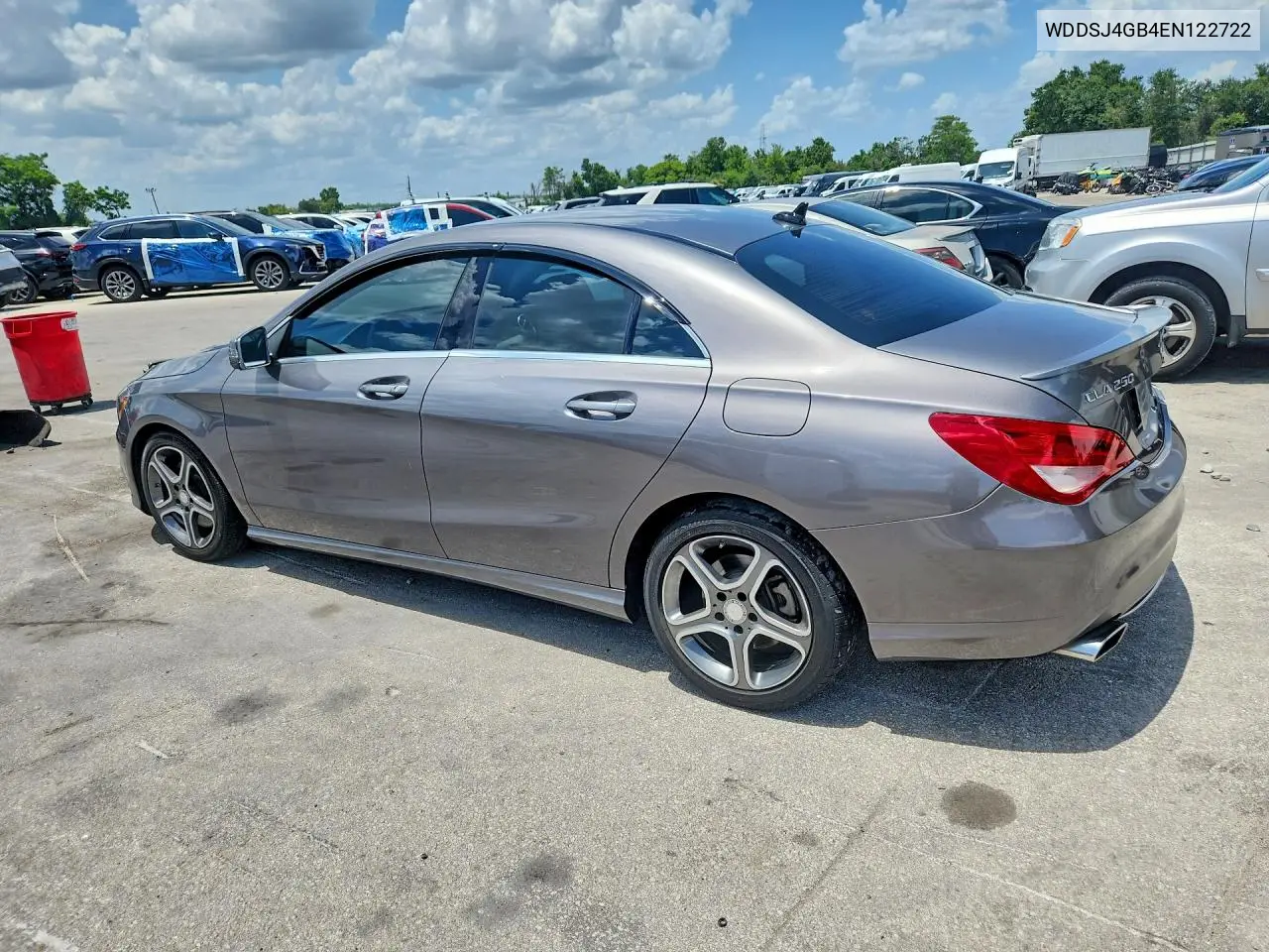 2014 Mercedes-Benz Cla 250 4Matic VIN: WDDSJ4GB4EN122722 Lot: 58721236