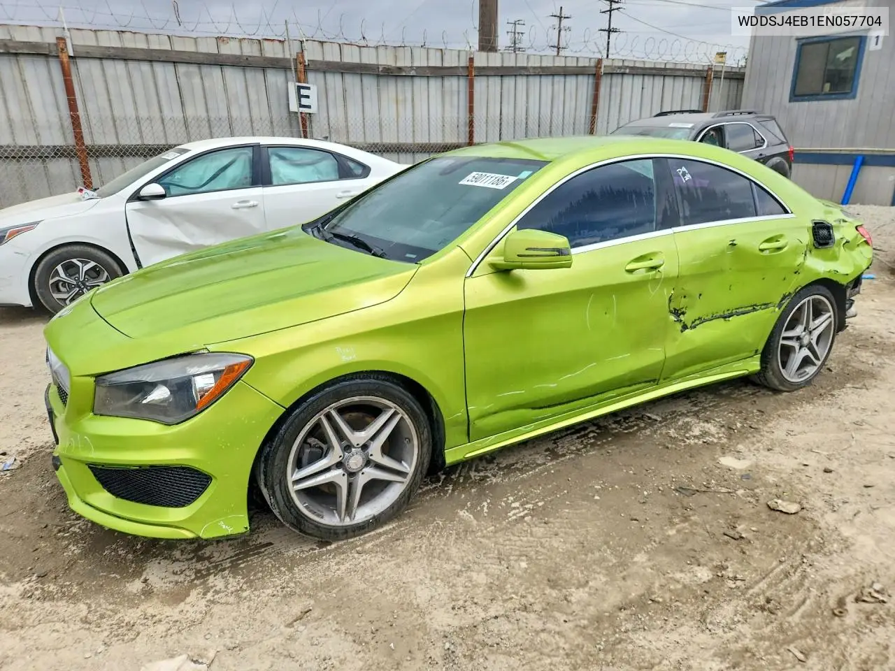2014 Mercedes-Benz Cla 250 VIN: WDDSJ4EB1EN057704 Lot: 59011186