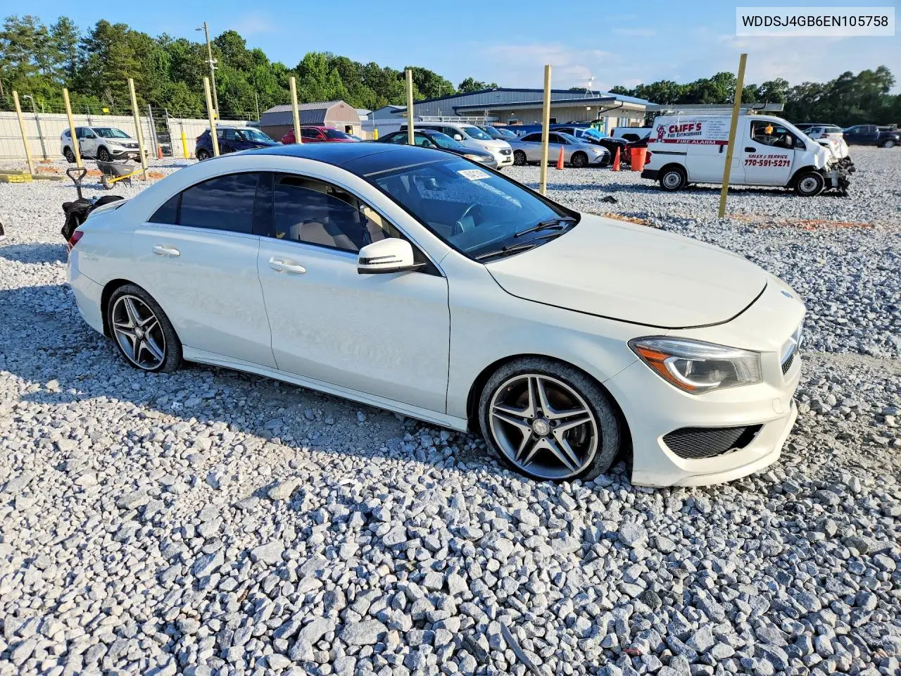 2014 Mercedes-Benz Cla 250 4Matic VIN: WDDSJ4GB6EN105758 Lot: 60421316
