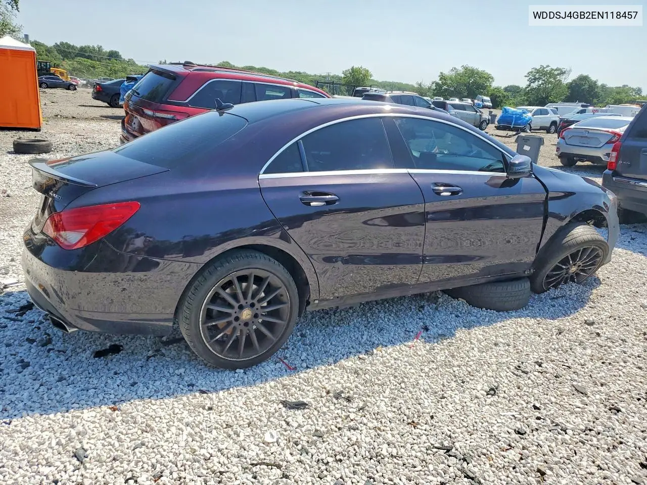 2014 Mercedes-Benz Cla 250 4Matic VIN: WDDSJ4GB2EN118457 Lot: 60577346