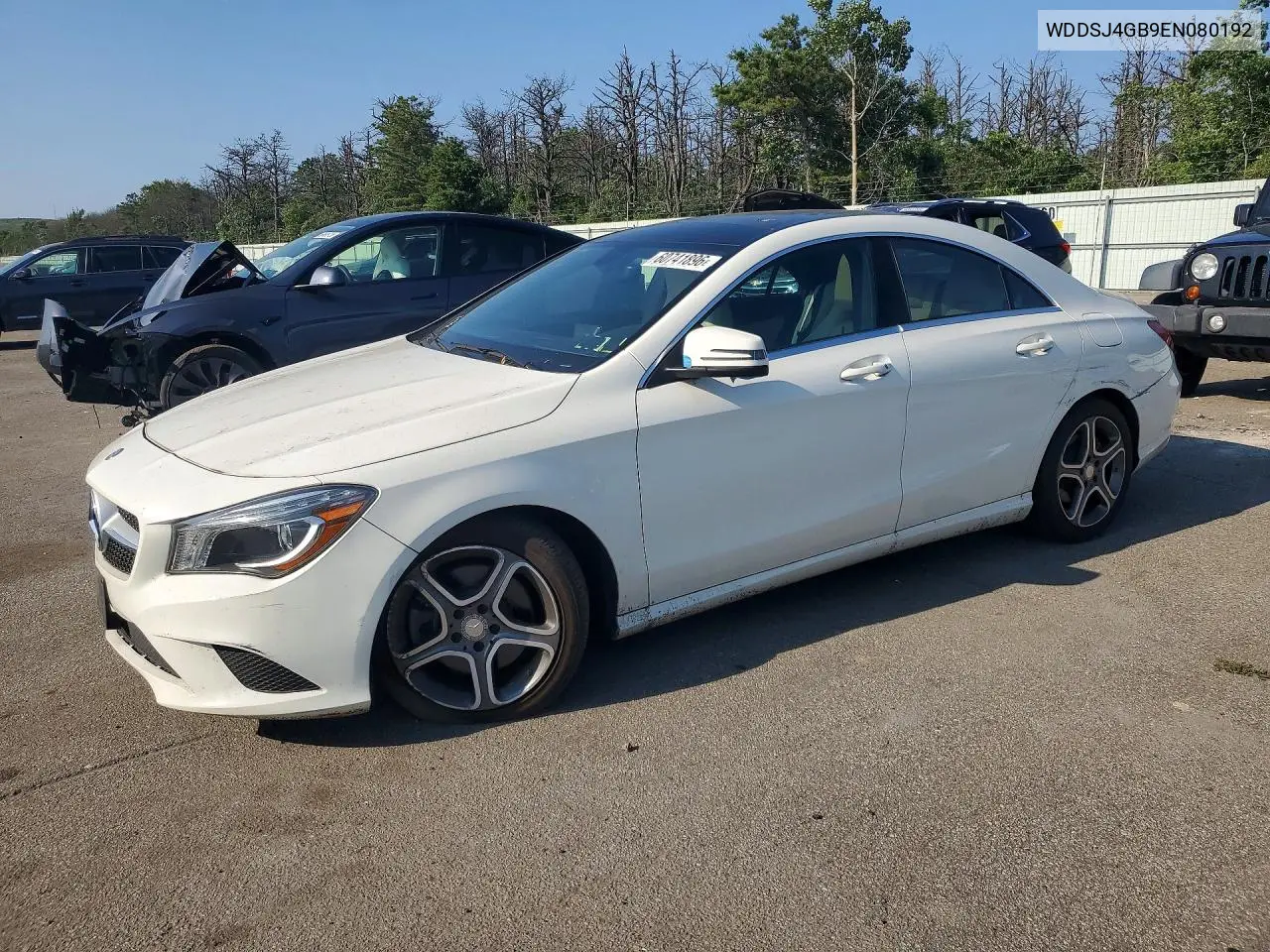 2014 Mercedes-Benz Cla 250 4Matic VIN: WDDSJ4GB9EN080192 Lot: 60741896