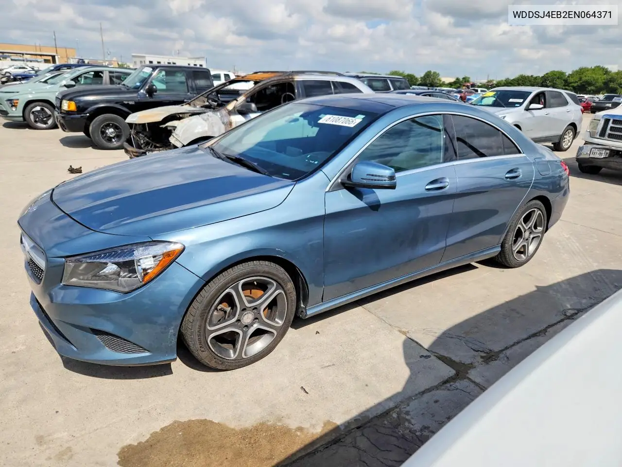 2014 Mercedes-Benz Cla 250 VIN: WDDSJ4EB2EN064371 Lot: 61087066