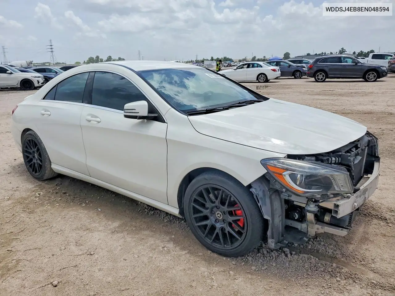 2014 Mercedes-Benz Cla 250 VIN: WDDSJ4EB8EN048594 Lot: 61138996
