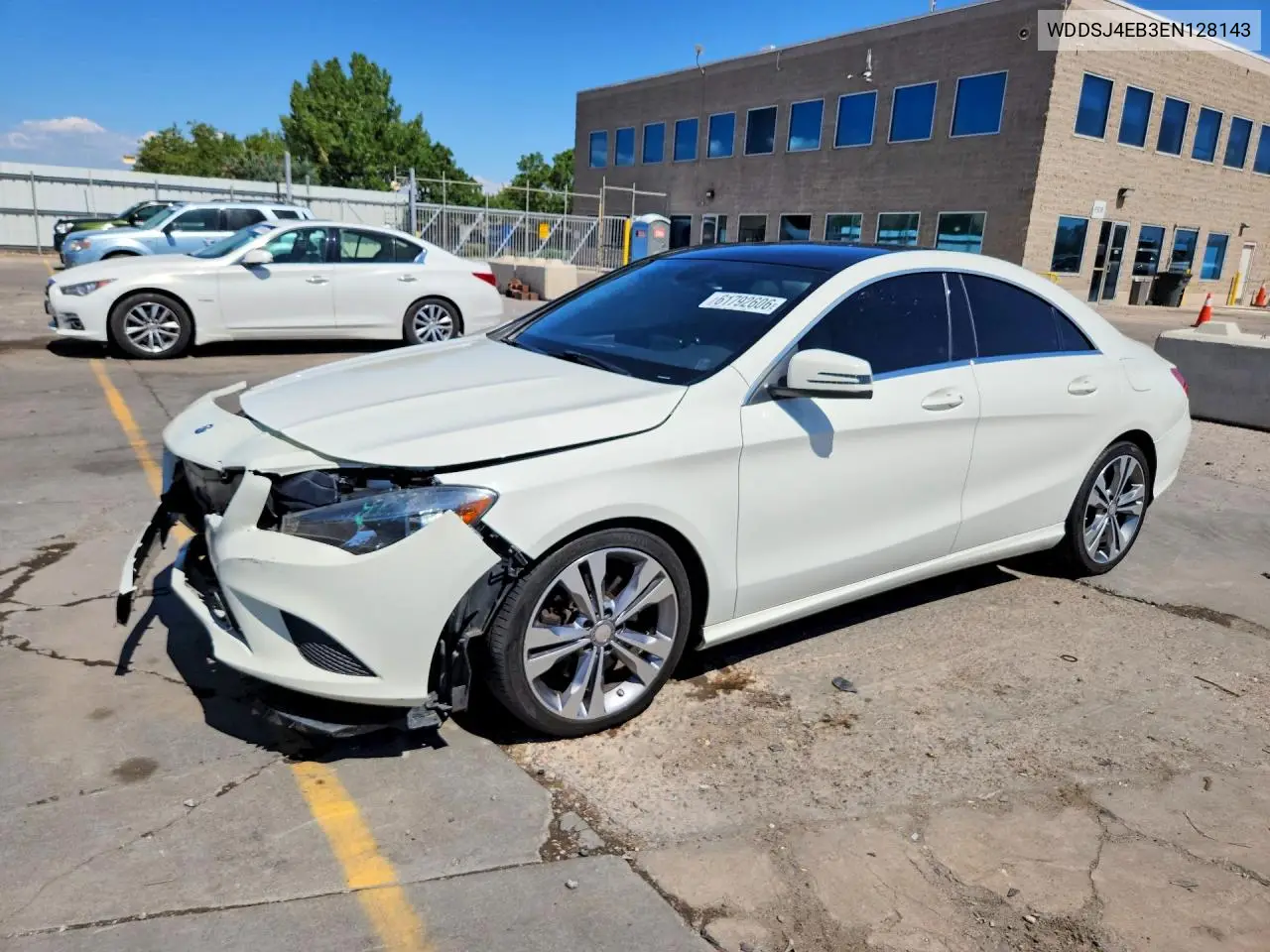 2014 Mercedes-Benz Cla 250 VIN: WDDSJ4EB3EN128143 Lot: 61792606