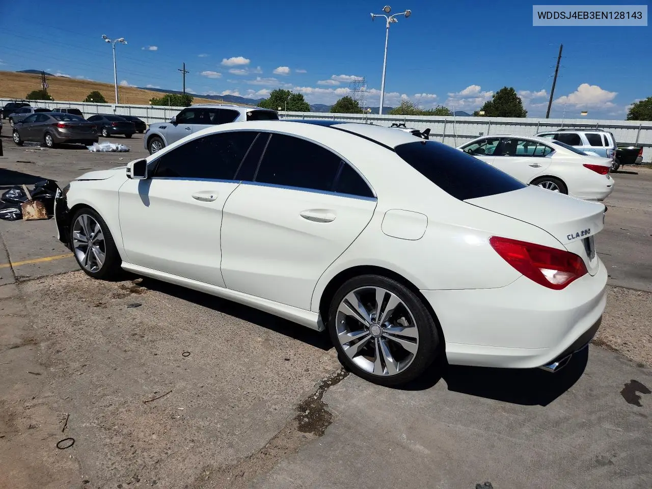 2014 Mercedes-Benz Cla 250 VIN: WDDSJ4EB3EN128143 Lot: 61792606
