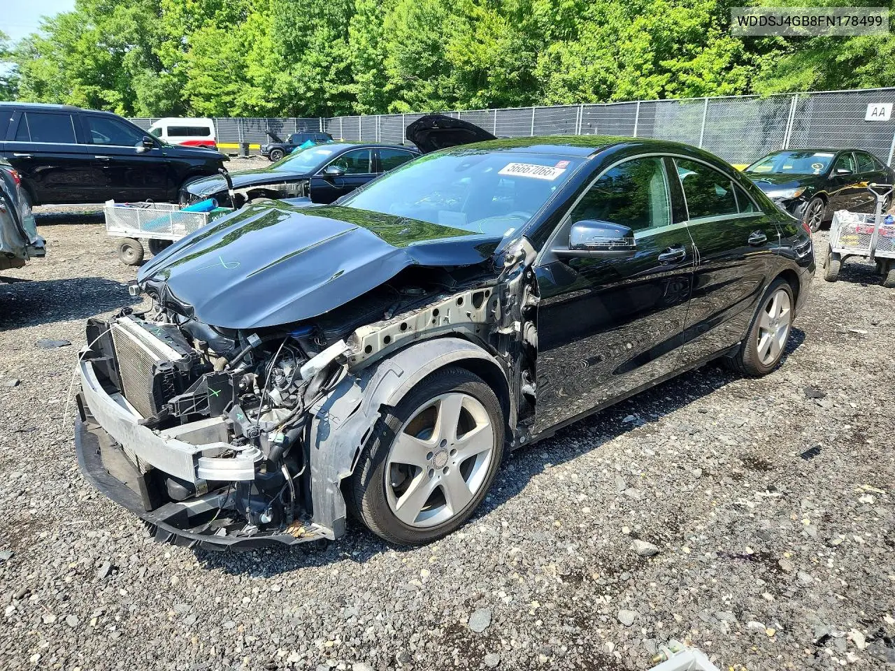 2015 Mercedes-Benz Cla 250 4Matic VIN: WDDSJ4GB8FN178499 Lot: 56667066