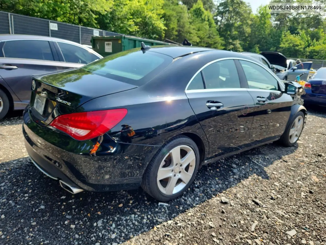 2015 Mercedes-Benz Cla 250 4Matic VIN: WDDSJ4GB8FN178499 Lot: 56667066