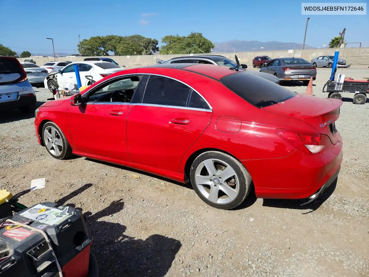 2015 Mercedes-Benz Cla 250 VIN: WDDSJ4EB5FN172646 Lot: 59132976