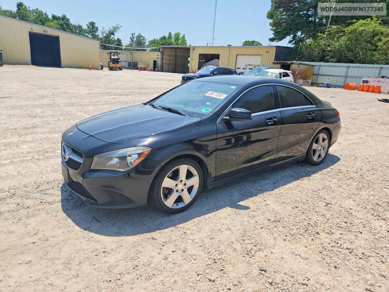 2015 Mercedes-Benz Cla 250 4Matic VIN: WDDSJ4GB9FN177345 Lot: 59577006