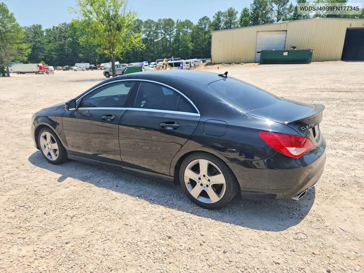 2015 Mercedes-Benz Cla 250 4Matic VIN: WDDSJ4GB9FN177345 Lot: 59577006